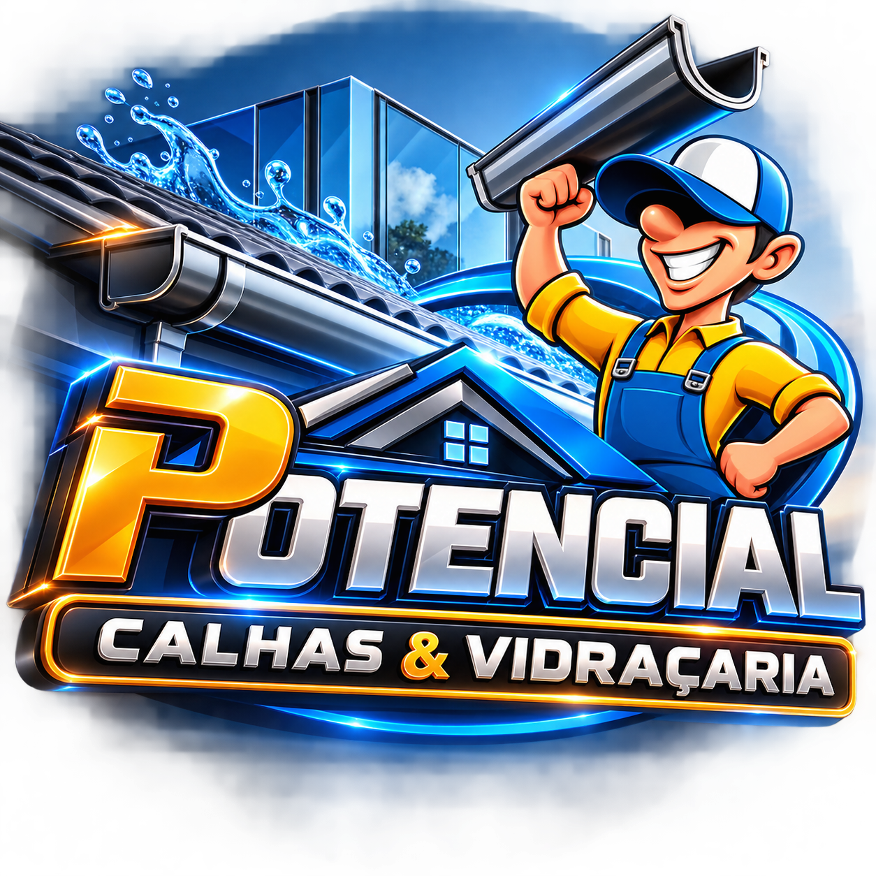 Logo POTENCIAL CALHAS E VIDRAÇARIA